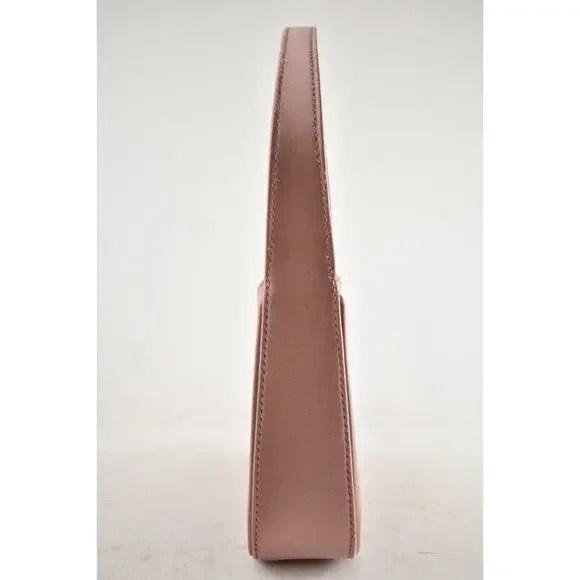 Saint Laurent Mini Le 5 A 7 Hobo Dragee Pink Satin Gold YSL Logo Top Handle Bag - Picture 13 of 16